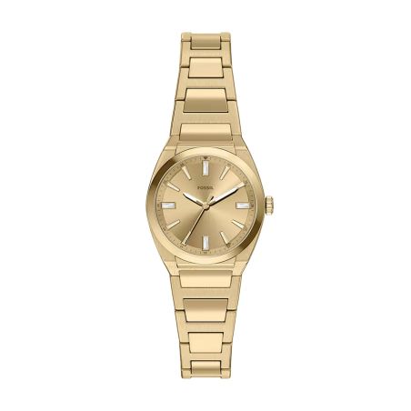 Montre femme quartz fossil everett acier dorée es5492 – montre femme chic et tendance