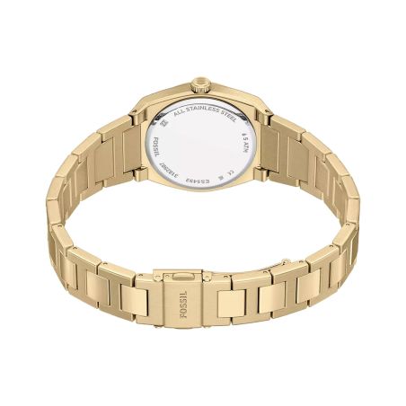 Montre femme quartz fossil everett acier dorée es5492 – montre femme chic et tendance