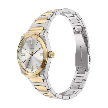 Montre femme quartz fossil everett acier bicolore es5494 – montre femme chic et tendance