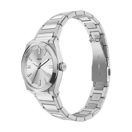 Montre femme quartz fossil everett acier argentée es5490 – montre femme chic et tendance