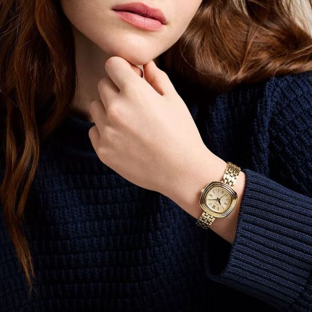 Montre Femme Quartz Fossil Emerson Acier Dorée ES5506