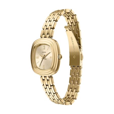 Montre femme quartz fossil emerson acier dorée es5506 – montre femme chic et tendance