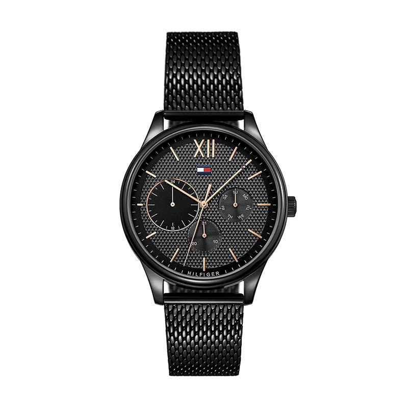 Montre homme tommy hilfiger acier noir - montres - edora Montre homme tommy hilfiger acier noir - montres - edora
