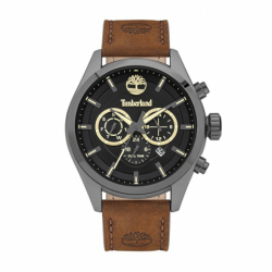 Montre homme chronographe timberland ashmont cuir doux marron - montres - edora - 0
