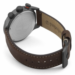 Montre homme chronographe timberland henniker ii cuir brun - montres - edora - 2