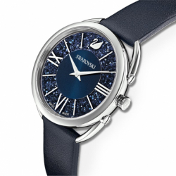 Montre femme swarovski 25 anniversary crystalline glam cuir bleu - montres - edora - 3
