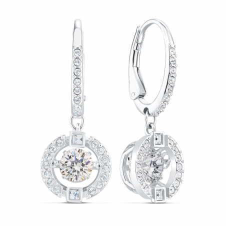 Boucles d’oreilles pendantes argent, or, perles & or blanc femme - pendantes - edora - 2