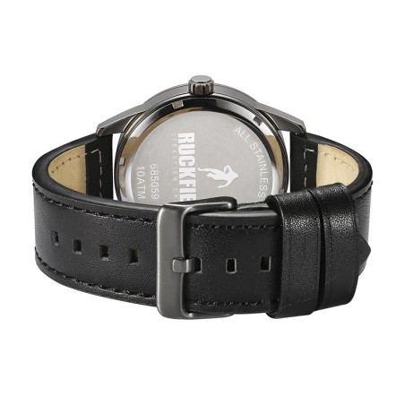 Montre homme ruckfield cuir noir – analogiques