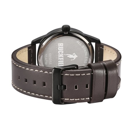 Montre homme ruckfield cuir brun – analogiques