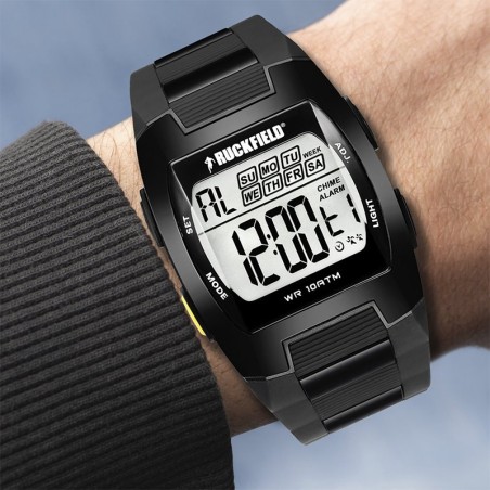 Montre homme digitale ruckfield acier noir – digitales