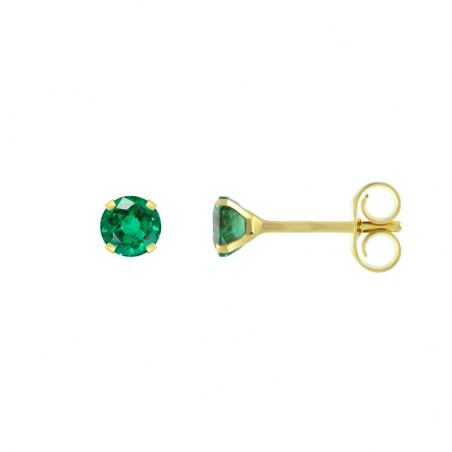 Boucles d’oreilles puce or, argent & clous d’oreille argent, or - puces - edora - 1