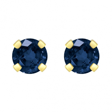 Boucles d’oreilles puce or, argent & clous d’oreille argent, or - puces - edora - 2