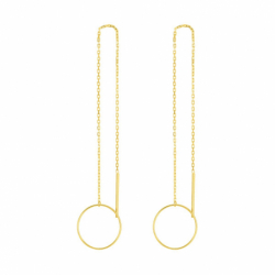 Boucles d'oreilles femme pendantes or 375/1000 jaune - boucles-d-oreilles-or-375-1000 - edora - 0