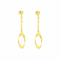 Boucles d'oreilles femme pendantes or 375/1000 jaune - boucles-d-oreilles-or-375-1000 - edora - 0