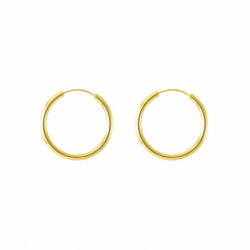 Boucles d'oreilles femme créoles or 375/1000 jaune - boucles-d-oreilles-or-375-1000 - edora - 0