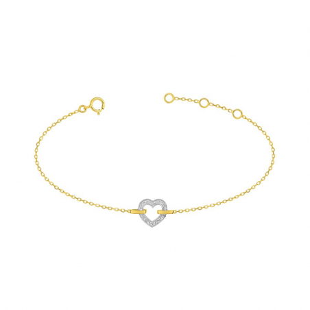 Bracelet femme or & argent, bracelet femme tendance & fantaisie - bracelets-or-375-1000 - edora - 1