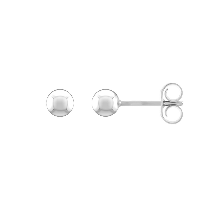 Boucles d'oreilles femme puces boules or 375/1000 blans - puces - edora Boucles d'oreilles femme puces boules or 375/1000 blans - puces - edora