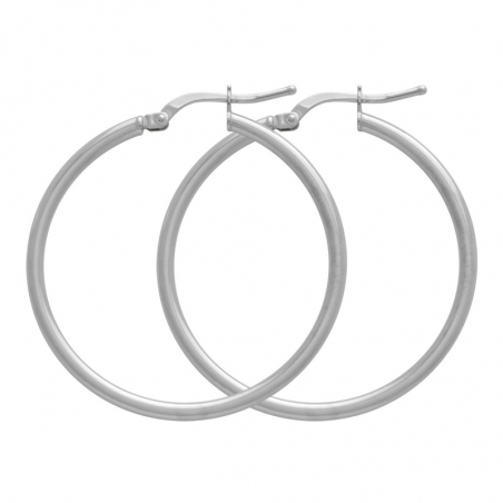 Créoles plaqué or : boucles d’oreilles créoles plaqué or - accueil - edora - 1