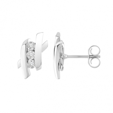 Boucles d’oreilles puce or, argent & clous d’oreille argent, or - puces - edora - 1