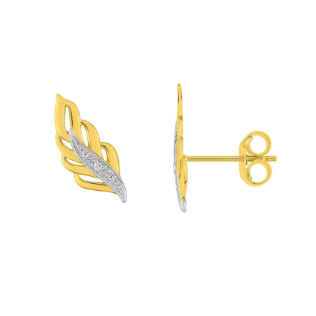 Boucles d’oreilles puce or, argent & clous d’oreille argent, or - accueil - edora - 1