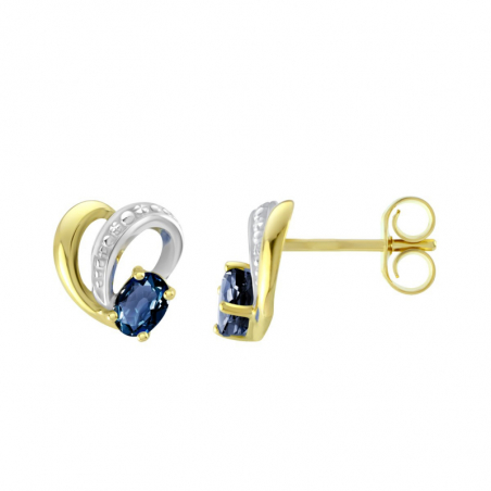 Boucles d’oreilles puce or, argent & clous d’oreille argent, or - puces - edora - 1