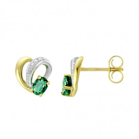 Boucles d’oreilles puce or, argent & clous d’oreille argent, or - puces - edora - 1