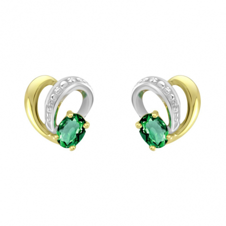 Boucles d’oreilles puce or, argent & clous d’oreille argent, or - puces - edora - 2