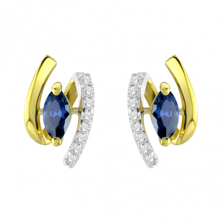 Boucles d’oreilles puce or, argent & clous d’oreille argent, or - puces - edora - 2