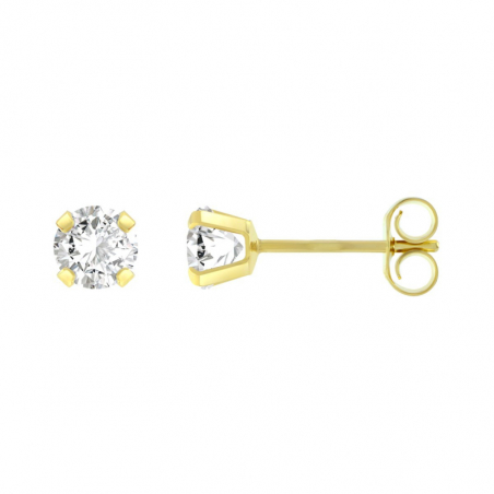 Boucles d’oreilles puce or, argent & clous d’oreille argent, or (3) - puces - edora - 1