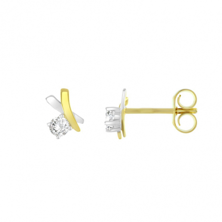 Boucles d’oreilles puce or, argent & clous d’oreille argent, or (3) - puces - edora - 1