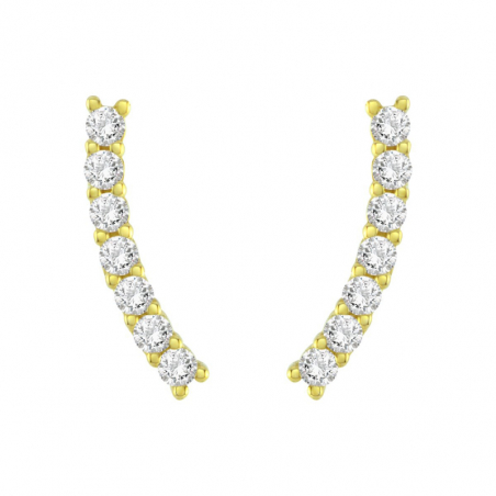 Boucles d’oreilles puce or, argent & clous d’oreille argent, or - puces - edora - 2