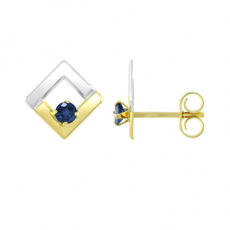 Boucles d’oreilles puce or, argent & clous d’oreille argent, or - puces - edora - 1