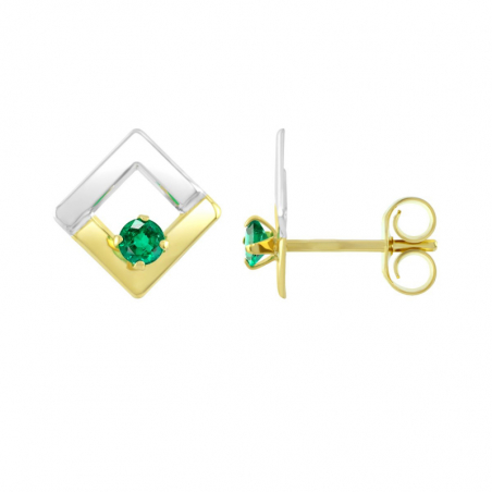Boucles d’oreilles puce or, argent & clous d’oreille argent, or - puces - edora - 1