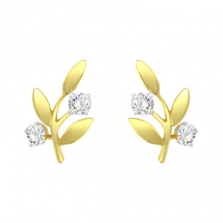 Boucles d’oreilles puce or, argent & clous d’oreille argent, or - puces - edora - 2