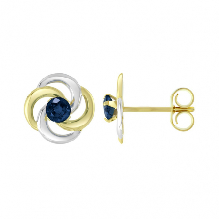 Boucles d’oreilles puce or, argent & clous d’oreille argent, or - puces - edora - 1