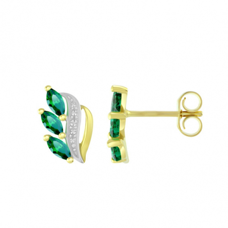 Boucles d’oreilles puce or, argent & clous d’oreille argent, or - puces - edora - 1