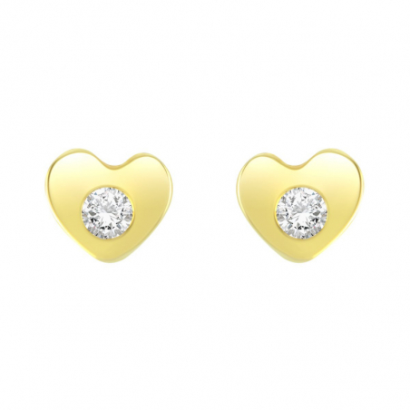 Boucles d’oreilles puce or, argent & clous d’oreille argent, or (3) - puces - edora - 2