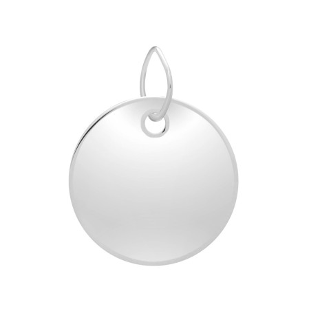 Médaille plaque ronde or 750/1000 blanc – médailles