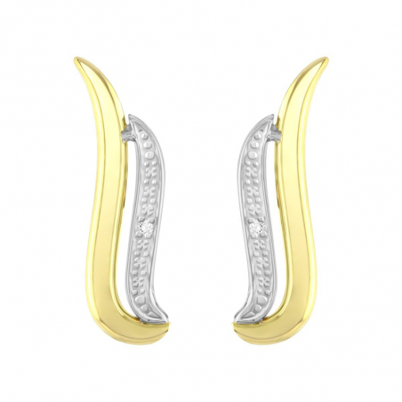 Boucles d’oreilles puce or, argent & clous d’oreille argent, or (3) - puces - edora - 2
