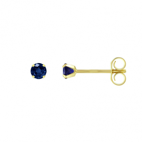 Boucles d’oreilles puce or, argent & clous d’oreille argent, or - puces - edora - 1