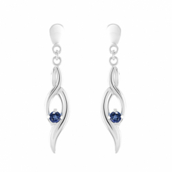 Boucles d’oreilles pendantes argent, or, perles & or blanc femme - boucles-d-oreilles-or-750-1000 - edora - 2