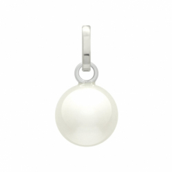 Pendentif femme or 750/1000 blanc et perle - pendentifs - edora - 0