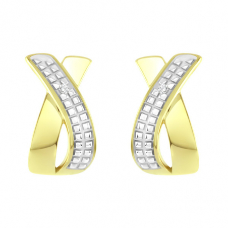 Boucles d’oreilles puce or, argent & clous d’oreille argent, or (2) - puces - edora - 2