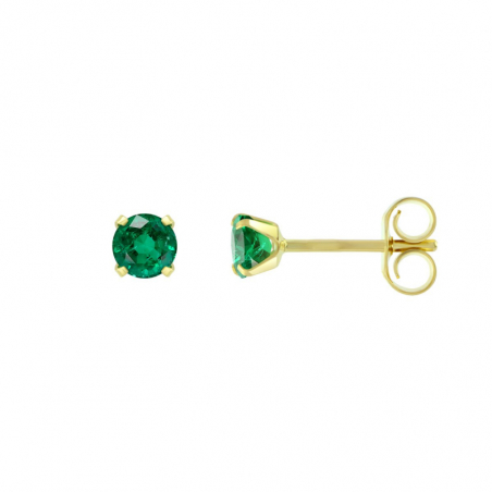Boucles d’oreilles puce or, argent & clous d’oreille argent, or - puces - edora - 1