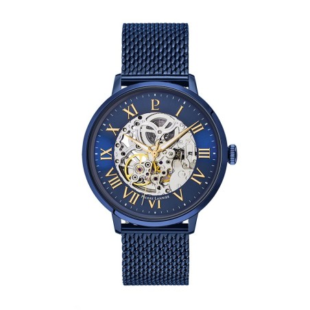 Montre homme automatique pierre lannier acier bleu – montres françaises