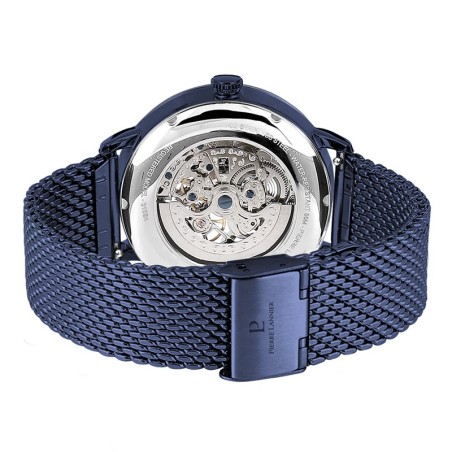 Montre homme automatique pierre lannier acier bleu – montres françaises