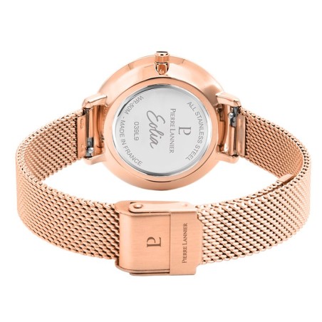 Montre femme pierre lannier eolia acier doré rose – accueil