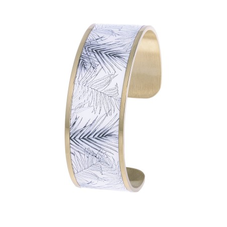 Bracelet Femme Manchettes Fougères LOUISE'S GARDEN Acier Doré