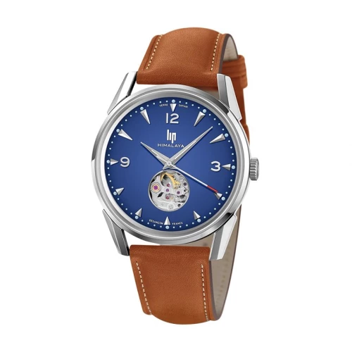 Montre Homme LIP HIMALAYA 40 CŒUR BATTANT Cuir Marron