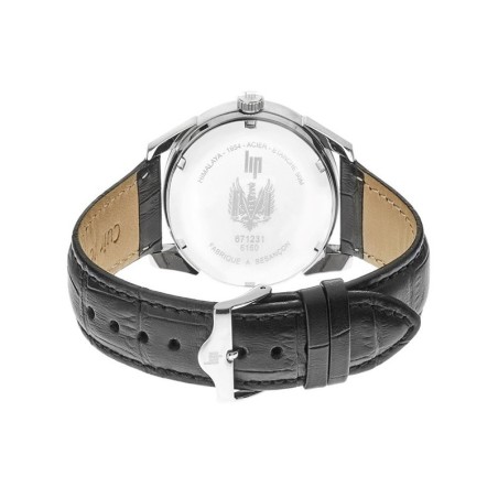 Montre Homme LIP HIMALAYA 40 gris Cuir Noir